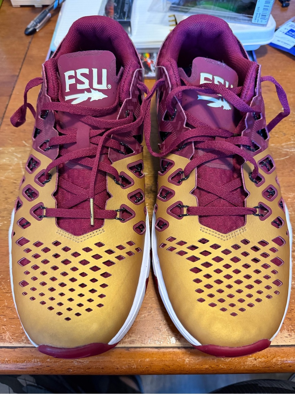 Nike Men’s Athletic Shoes in Garnet and Gold